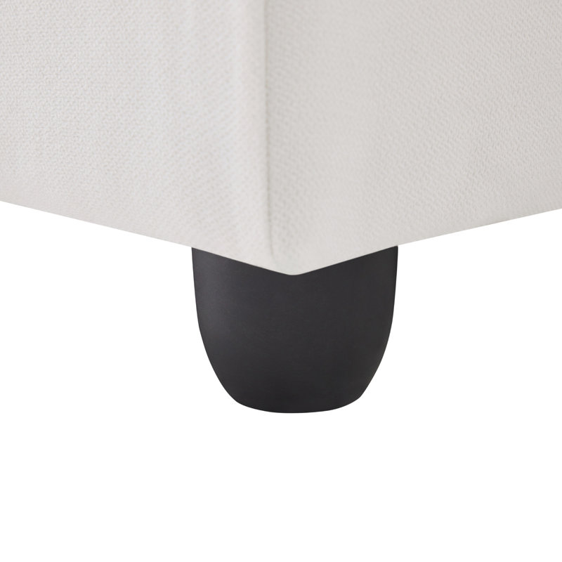 Canapé modulaire moderne à rayures verticales 89 * 79 ", Tissu blanc
