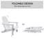 HDPE Folding Adirondack Chair, Weather-Resistant Outdoor Garden Chair-2090331877