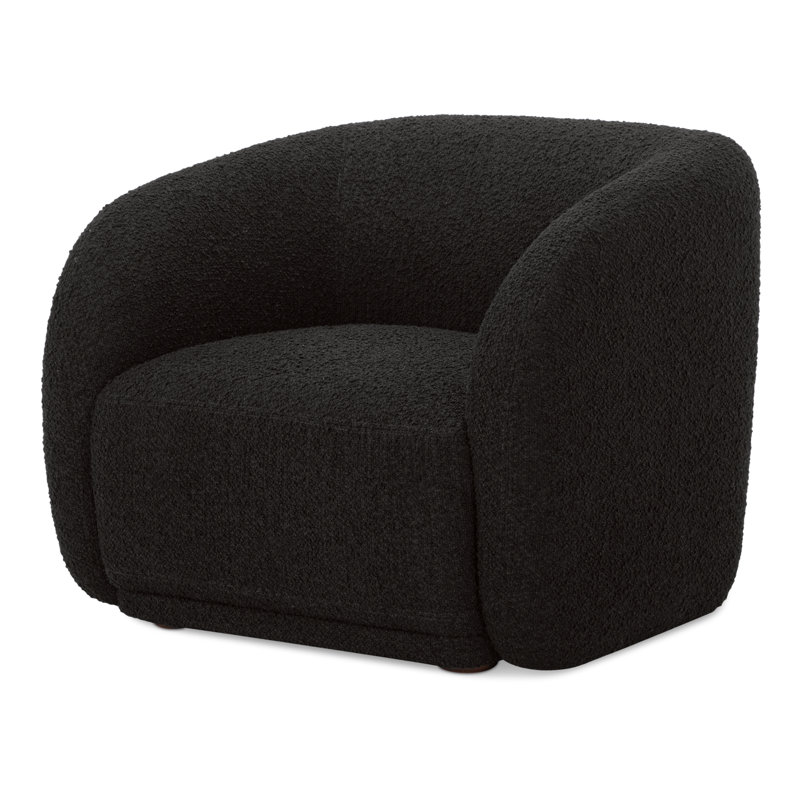 Fauteuil d'appoint Penelope, Bouclé noir