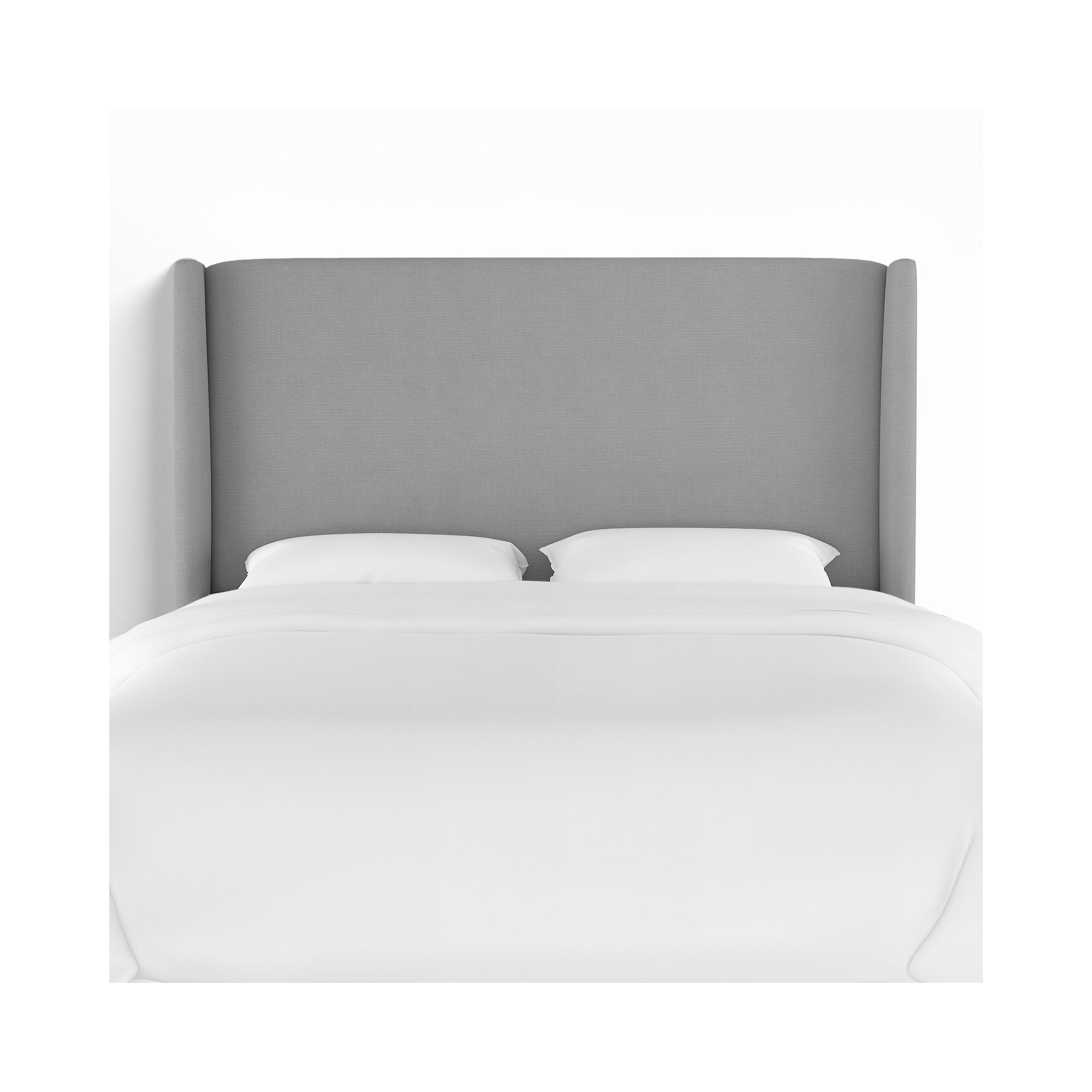 Bellfield Upholstered Headboard, Classic Grey Linen, King