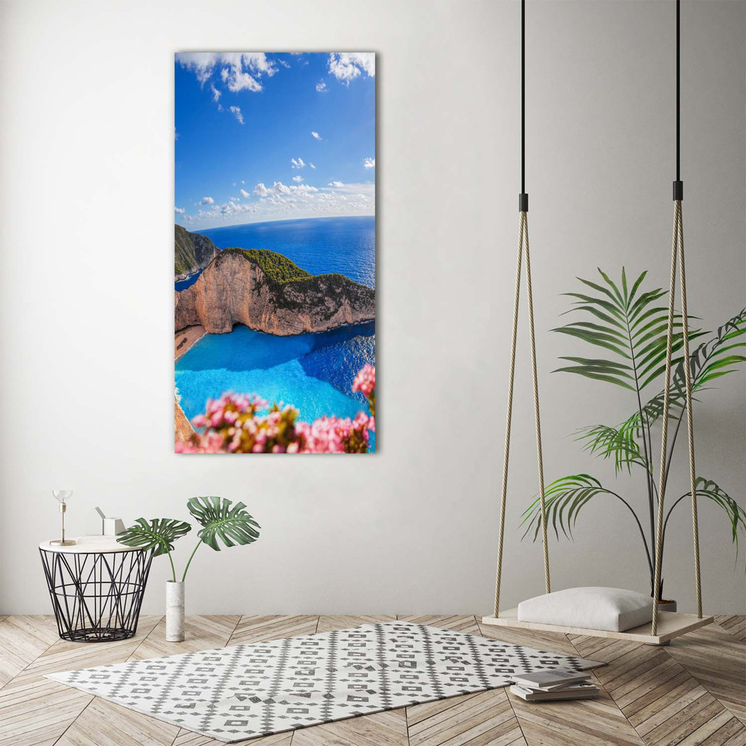 Leinwanddruck - Wandkunst - Drucke auf Leinwand - 70X140 Bild Bildthema: Zitrone Leinwand und Wasser