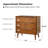 Corri 30"W Mid-Century Modern 3-Drawer Accent Chest with Power Outlet-1909316893