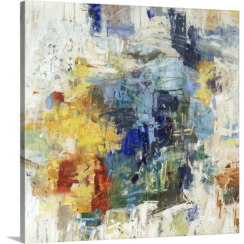 « acier blue stare ii », peinture sur toile, Toile tendue, H 12 po x l 12 po x P 1,25 po