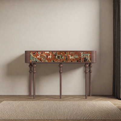 Retro Minimalist Elegant Art Console Table
