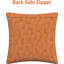 Indoor / Outdoor Orange Square Throw Pillow Cover-374611908
