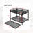 Full Over Full Metal Bunk Bed with Twin Trundle, Heavy Duty Space-Saving Bed Frame-757303622