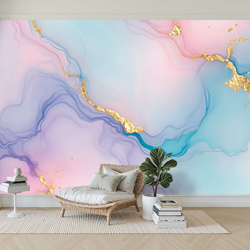 Papier peint adhésif auto-adhésif moderne l 96 po x H 69 po Peel and Stick pour chambre à coucher, L 96 po x l 69 po