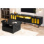 Meuble télé et table basse de couleur crème, ensemble de 2-1059846084