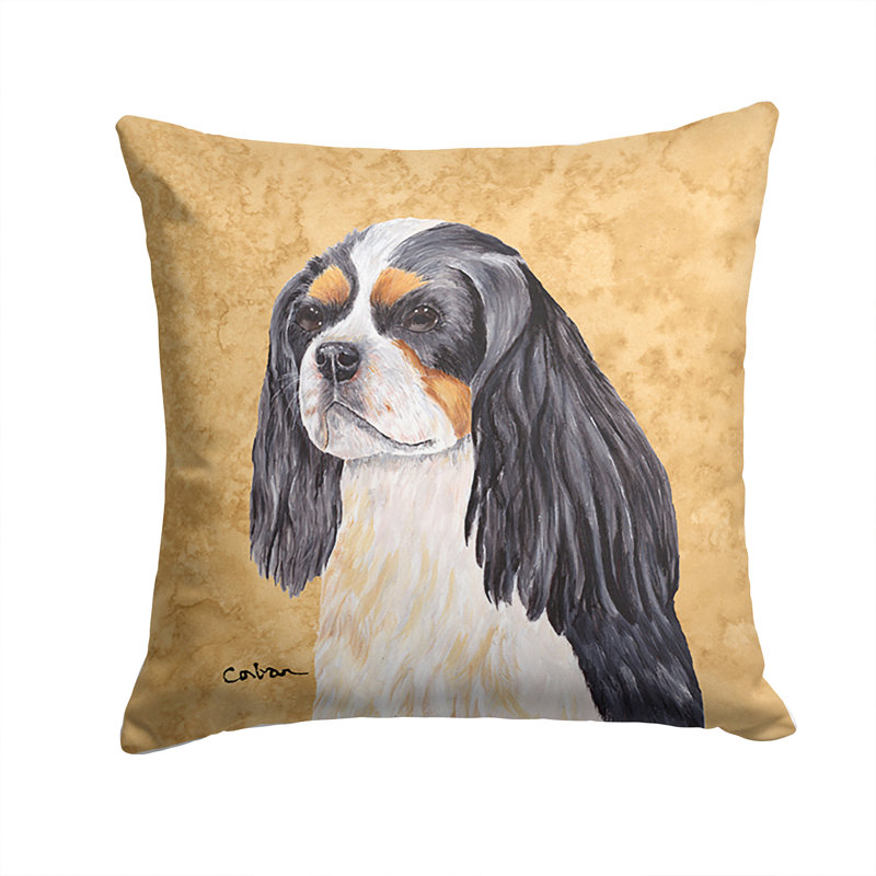 Cavalier Spaniel Outdoor Reversible Throw Pillow