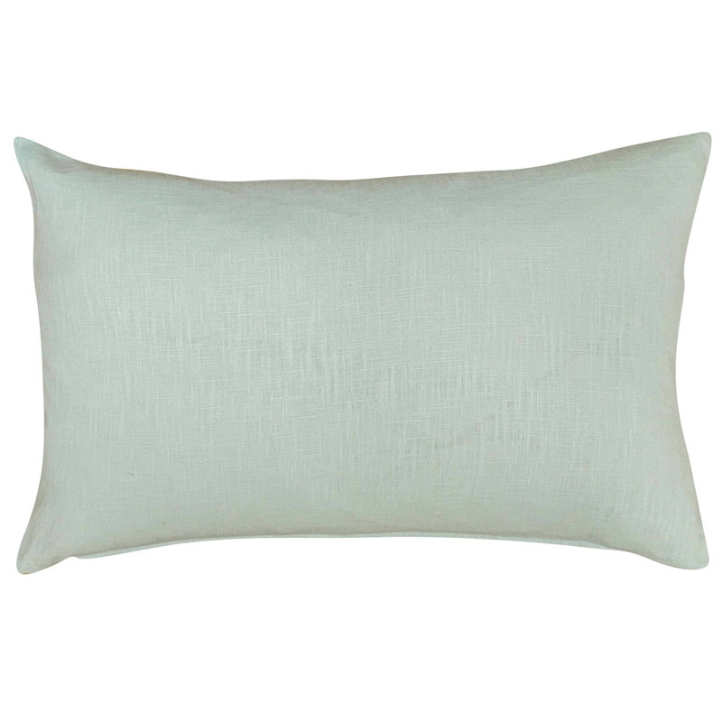 100% Linen Cushion Cover in Blue, 58x38cm, Synthetic filled