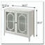 Console blanche avec 2 portes