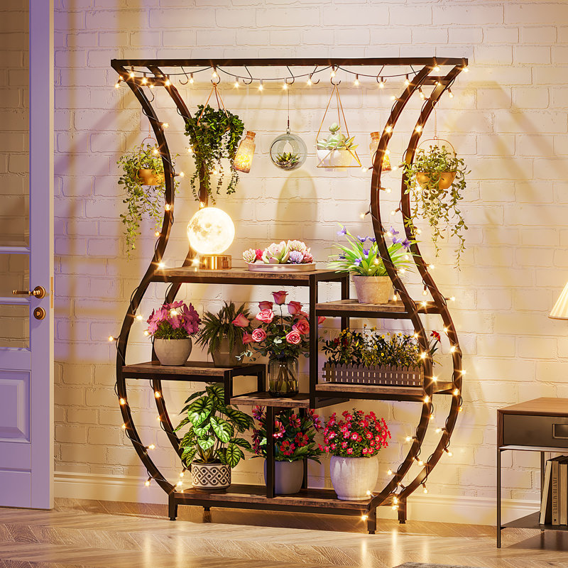 Plant Stand, Brown/Black
