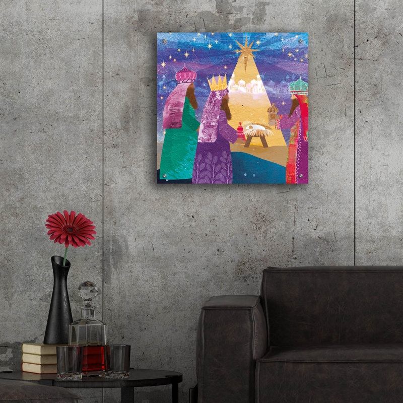  «Craft Three Kings» par Elle Media Group SA, art mural en verre acrylique, 24 po x 24 po, H 24 po x l 24 po