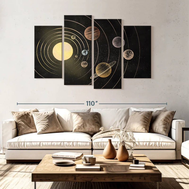 Oberle Solar System Orbit Rings, 54" H x 84" W