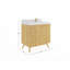 Ensemble de meuble-lavabo mural simple 36 po Izzat