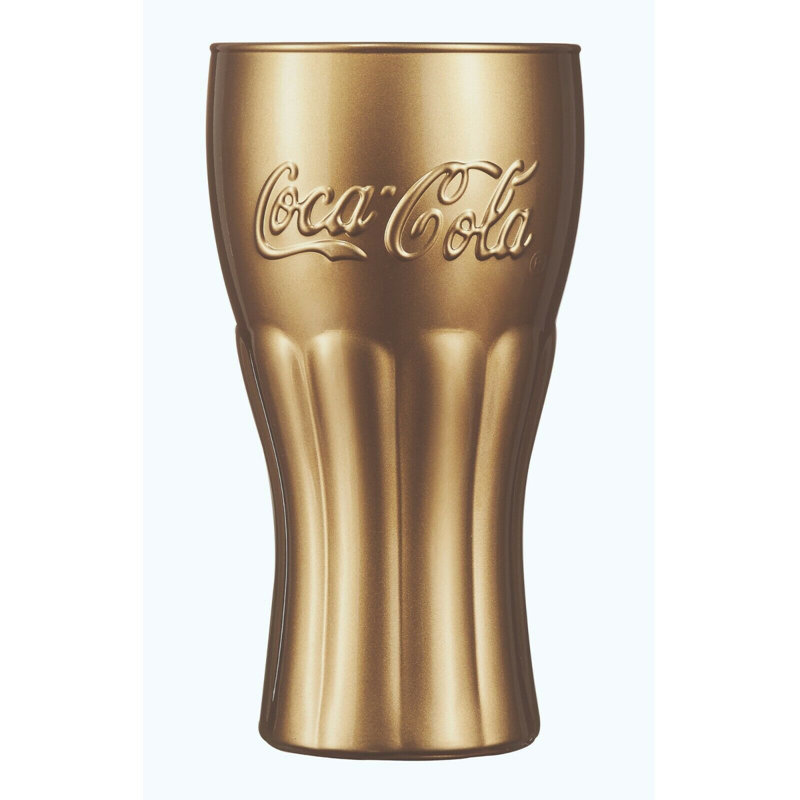 370ml Drinking Glass Set, 3, Gold