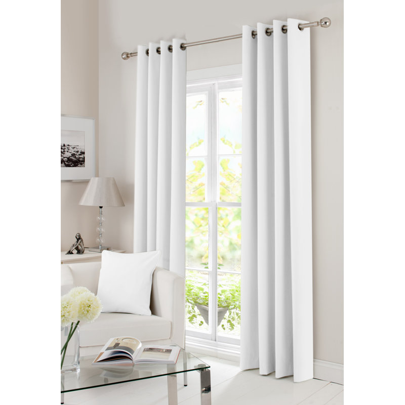 Ensemble de 2 rideaux occultants Solar Max, Blanc