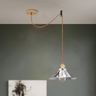 Ariel 1 - Light Chrome Single Pendant