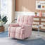 Fauteuil simple et moderne, siège comtable rose, le siège est doux et confortable-932827353