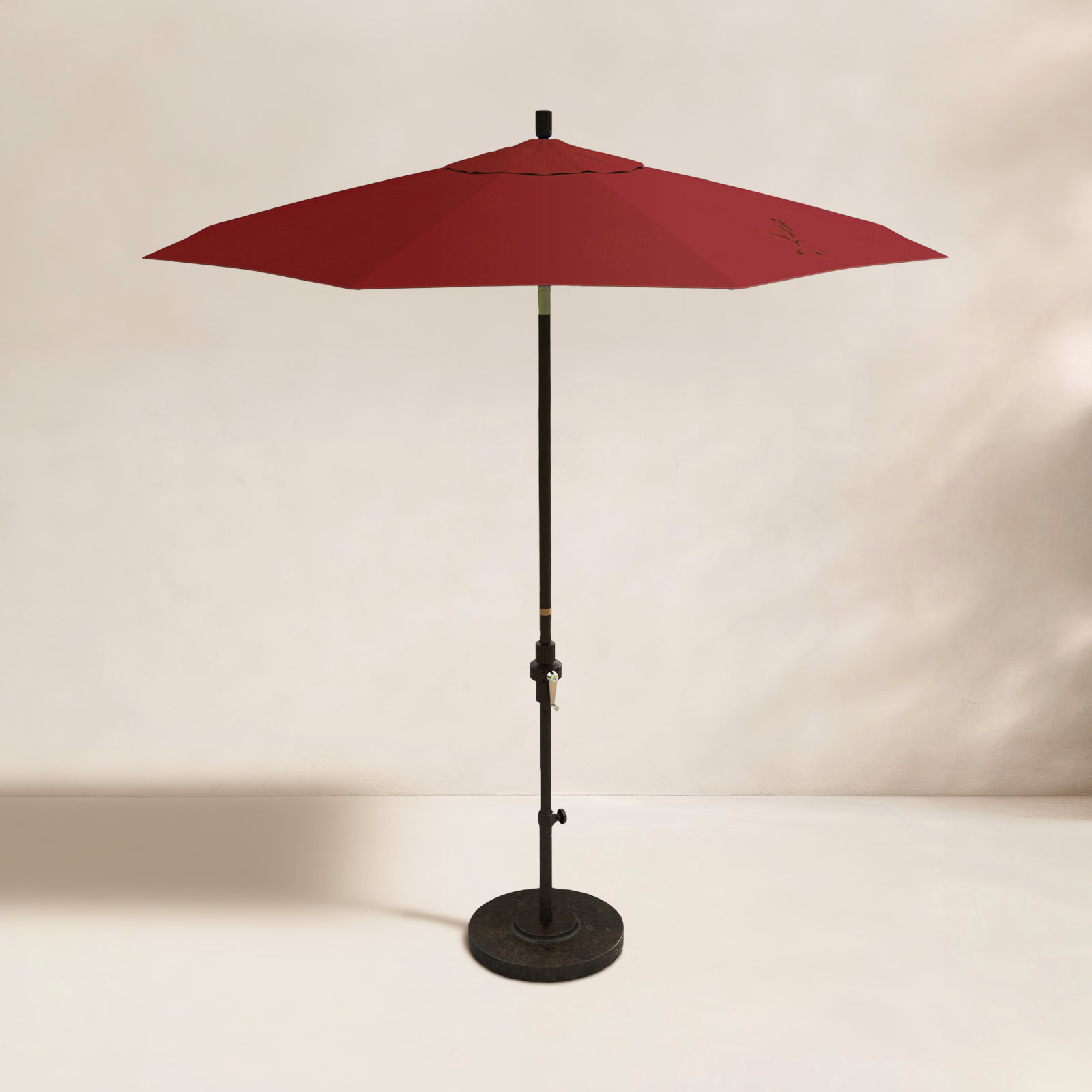 Che 90'' Outdoor Umbrella, Red - Pacifica