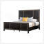 Garniture de tête de lit pour grand lit espresso 1pc