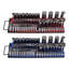 Newly Upgraded! Portable Socket Organizer Set 2PCS 160 Clips Steel Socket Tray Metric/SAE