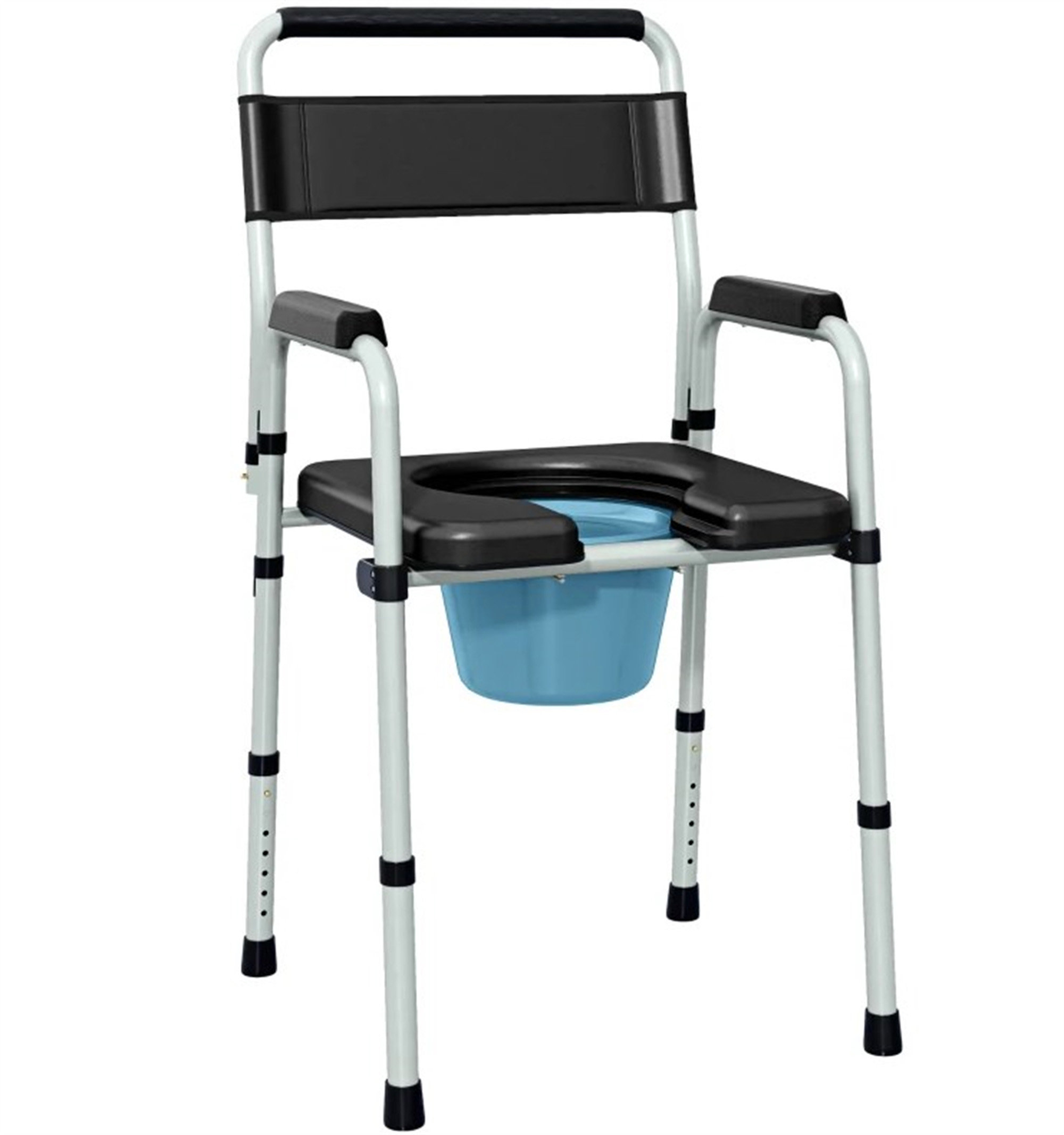 Assisted Commode Latitude Run® Adjustable Height Bedside Commode Chair For Seniors | Wayfair