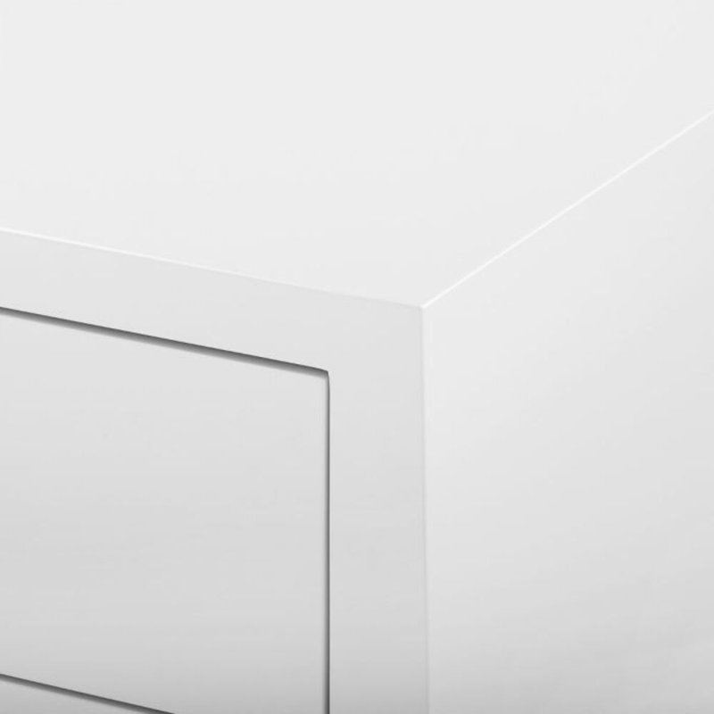 Madison 3 - Drawer Nightstand, Chiffon White