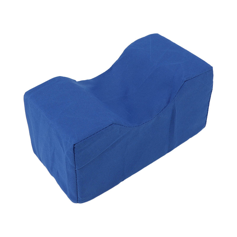 Coussin de cheville, rehausseur de pied en éponge respirante anti-escarres, repose-jambes, coussin surélevé pour soulager les blessures des personnes âgées (bleu).