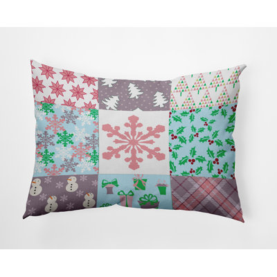 Patchwork Reversible Throw Pillow