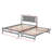 Adjustable Full Wood Bed With Trundle
