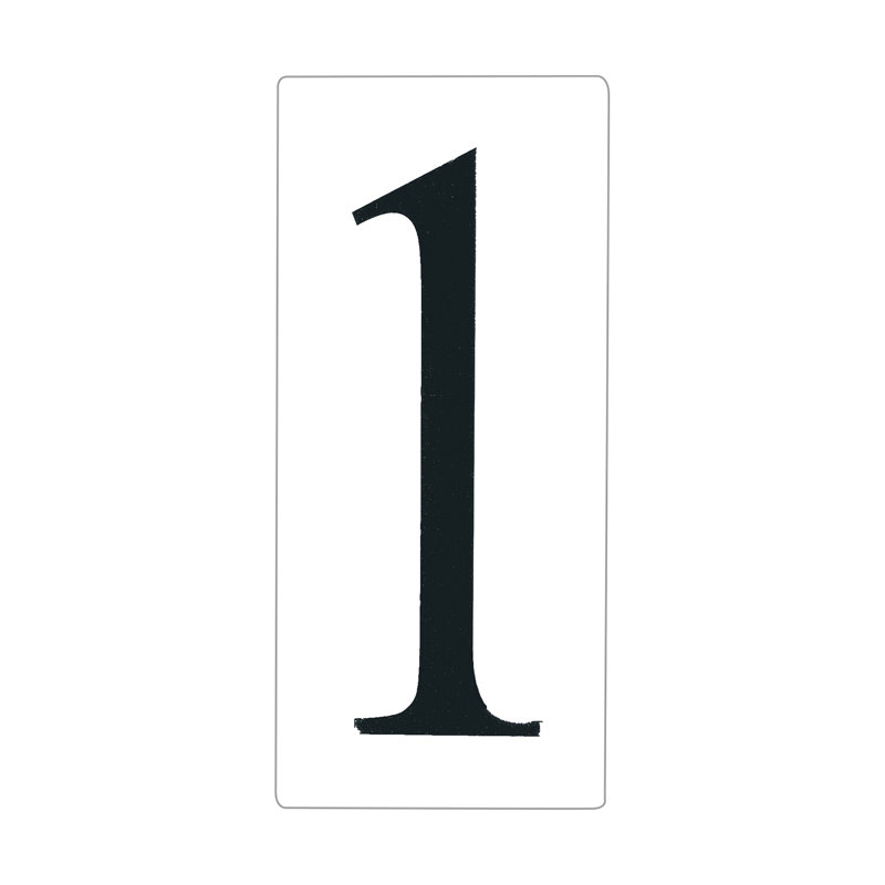 Numéro de maison Brookwood, 1, Blanc