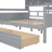 Daybed, Wood Slat Support, with Bedside Shelf and Two Drawers-505039233-505039232