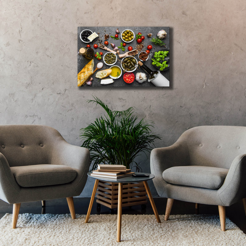 «Italian Kitchen» par Epic Portfolio, art mural sur toile, H 26 po x l 40 po x P 1,5 po