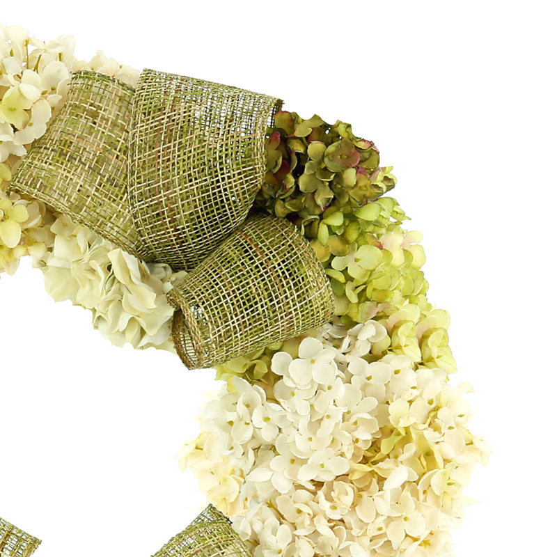 23'' Grapevine Wreath With Hydrangea And Bows