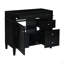 Meuble-lavabo de 36 po sans lavabo supérieur, armoire de rangement moderne avec 2 tiroirs et un tiroir basculant, structure en bois massif-126278440