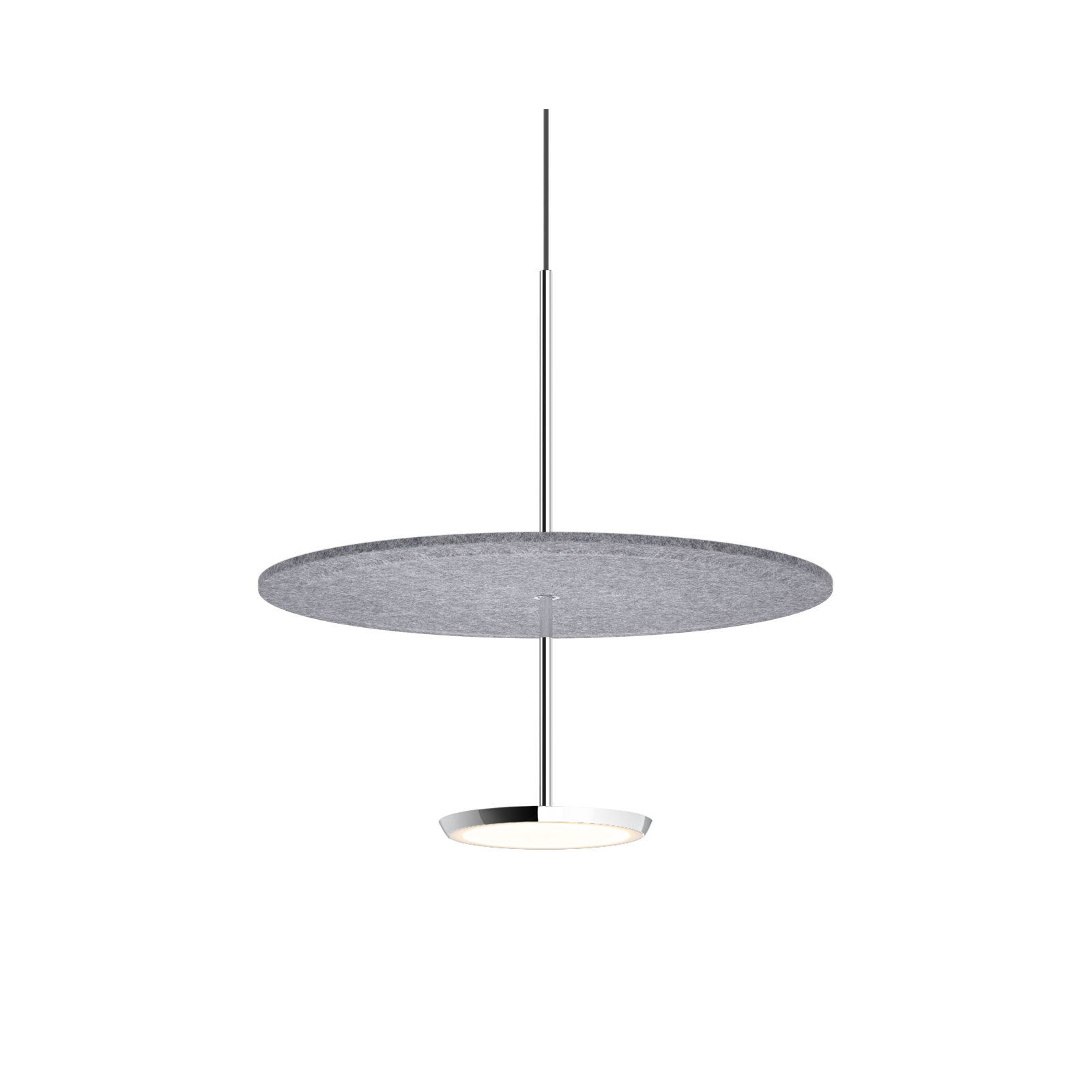 Sky Sound Single Light Pendant, 17.5" H x 17.5" W x 17.5" D, Black, Anthracite