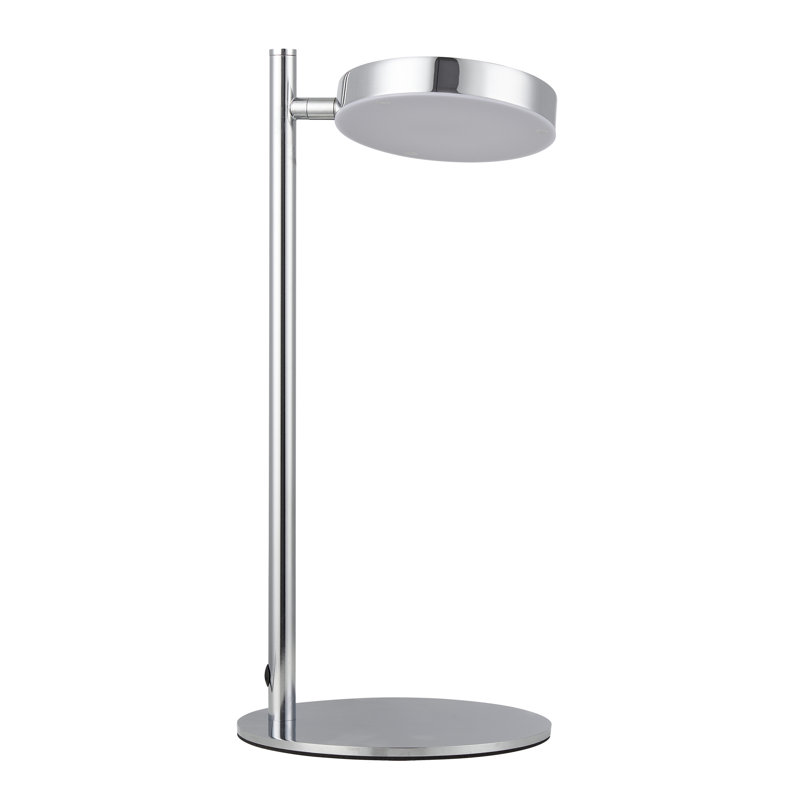 Koralle Metal Desk Lamp, Satin Chrome