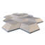 Carrelage hexagonal en pierre texturée 3D Hexagon pour mur, 1 boîte, 12 pièces-112628398-112628405