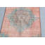 Petit tapis turc Oushak rétro orange vif pour décoration de chambre de bébé ou de maison avec détails tissés complexes