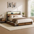 Ensemble de chambre à coucher avec tête de lit à DEL