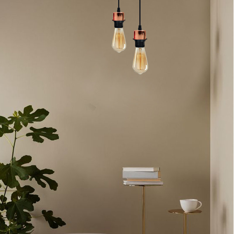Bastow 2 - Light Single Pendant, No, Rose Gold