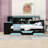 Wood Daybed with 3 Drawers, Desk, Lights, Shelves and Charging Station-1200264589-1200264585