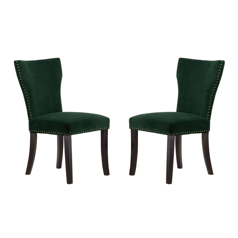 19.5'' H Fabric Upholstered Side Chair, Green