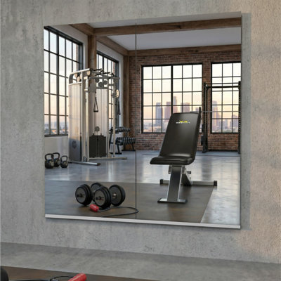 Ensemble de 1 miroir mural sans cadre 48 po x 30 po Home Gym Mirror