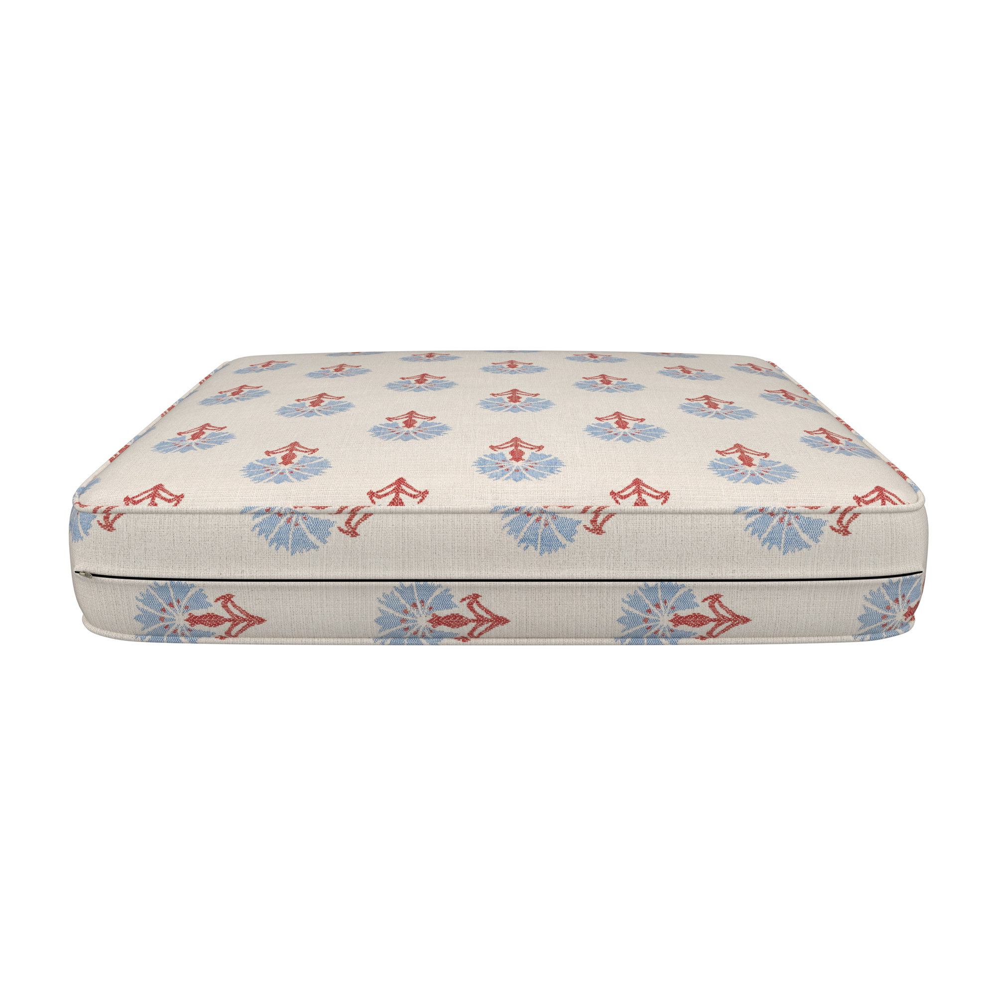 Amala Outdoor Sunbrella® Dining Seat Cushion, Sunbrella Mira Bluebell