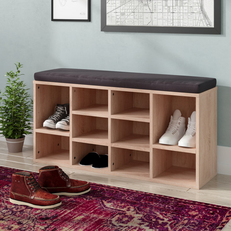 10 Pair Shoe Storage Bench