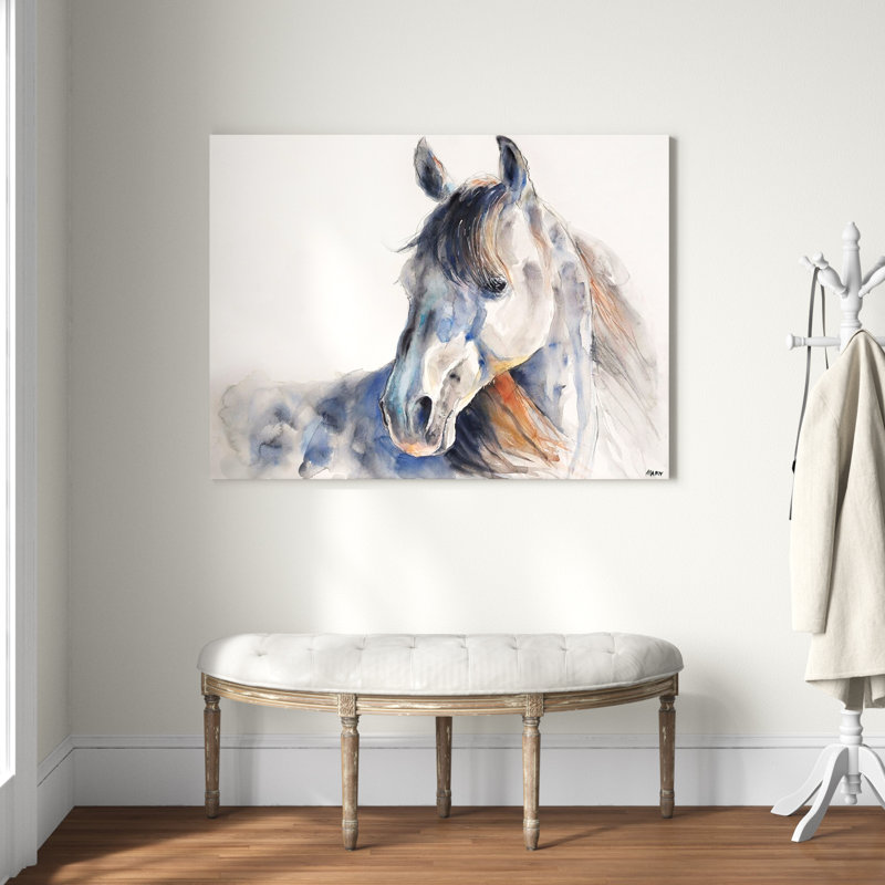«Look back» par Patti Mann - reproduction d'art sur toile, Toile tendue, H 36 po x l 48 po, Sans cadre