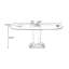 Table ovale blanche en pierre avec fibre de verre pour la salle à manger / cuisine-1799503787