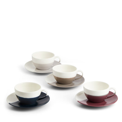 Capuccino Cup & Saucer 256ml 9floz, Set of 4